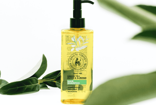 GREEN TEA & OLIVE & ALMOND HAIR SHAMPOO-min