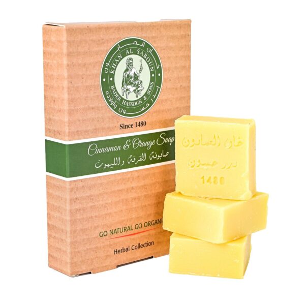 Lemon & cinnamon soap packet